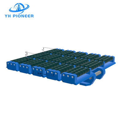 Dobra cena. Wysokiej wydajności Sideflex Roller Table Top Chain w ciemnozielonym kolorze POM dla wytrzymałego gięcia boków w Internecie